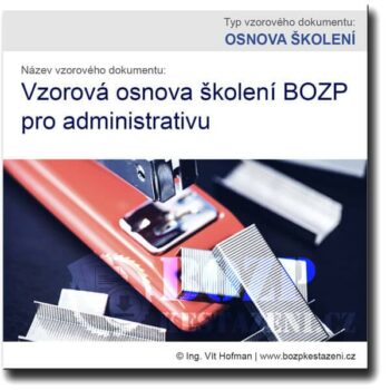 Vzor osnovy školení BOZP pro administrativu