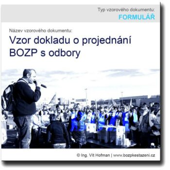 Vzor dokladu o projednání BOZP s odbory