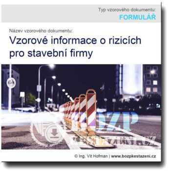 Informace o rizicích pro stavební firmy