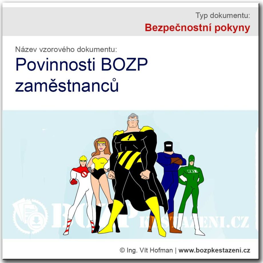 Bezpečnostní pokyny - povinnosti zaměstnanců