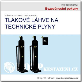 Bezpečnostní pokyny - tlakové láhve