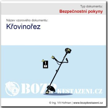 Bezpečnostní pokyny - Křovinořez