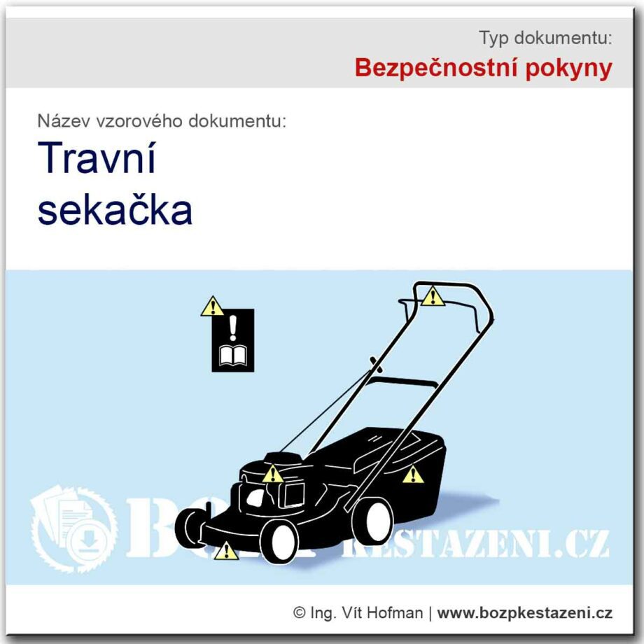 Bezpečnostní pokyny - travní sekačky